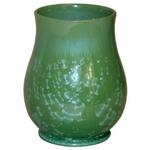 Antique French Sarregueminese Pottery Vase with Crystalline Glaze
** Art pottery vase in elegant Asian inspired form with lovely crystalline glaze.
** H: 6 1/4, Dia: 5 1/8
** $450